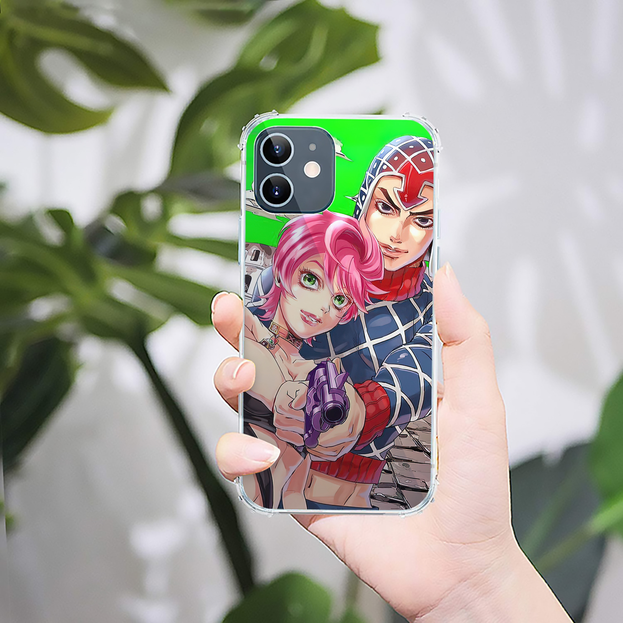 （画像用） ジョジョの奇妙な冒険 JoJo's Bizarre Adventure 【iPhone 12シリーズ対応】透明スマホケース（クリアソフトケース）